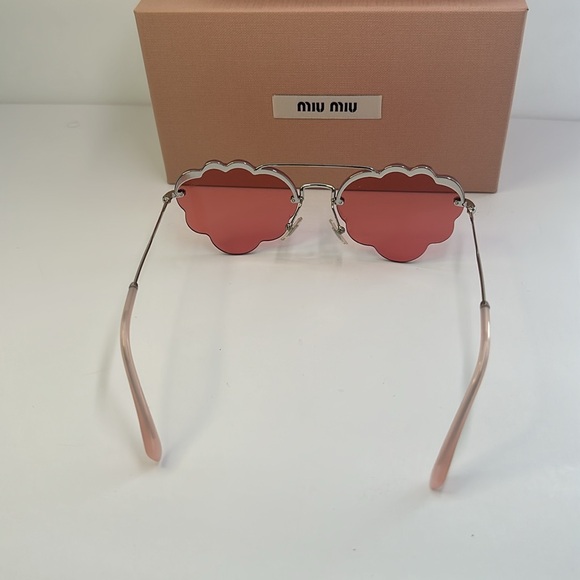 💯- New Authentic MIU MIU MU57U Irregular-Frame Sunglasses - Picture 11 of 16